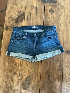 7 for all mankind 5 pocket denim shorts
